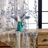 Ikea, прозрачная штора, современная шифоновая ткань, китайский стиль, с вышивкой, в американском стиле, для салонов красоты
