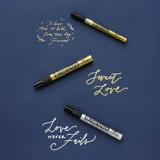 Secret Forest Sakura Cherry Blossom Золотая серебряная краска ручка