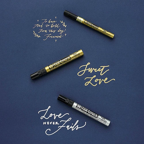 Secret Forest Sakura Cherry Blossom Золотая серебряная краска ручка