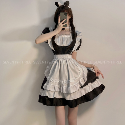 taobao agent Cute uniform, dress, apron, set, tutu skirt