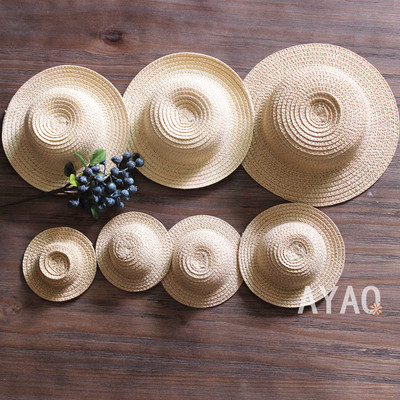 taobao agent Doll -style Straw Hat Salon Doll Straw Hat Beach Hat Small Ruck Hat Bjd Full -size Straw Hat