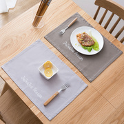 Nhà nhà dày vải thực phẩm Phương Tây mat Châu Âu bảng mat dày bông và vải lanh chống nóng cách nhiệt pad bảng vải ra mat bát mat