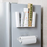 Домашняя кухня сохранение пленки хранилище стойка железа холодильника боковой стены на стену подвесные стойки туалетная бумага полотенец