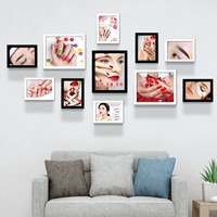 11 -Manicure -c Черно -белый