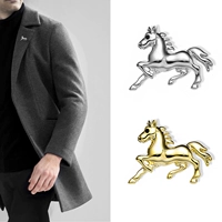 Cao cấp ngựa trâm phù hợp với nam phù hợp với cổ áo pin cố định quần áo áo sơ mi nhỏ huy hiệu pin phụ kiện trâm - Trâm cài trâm hoa cài áo