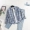 2018 thu đông mới phiên bản Hàn Quốc của áo sơ mi kẻ sọc retro nữ áo khoác dài tay sinh viên Han Fan áo sơ mi thủy triều