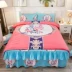 Mùa xuân và mùa hè dày chải bông giường bedspread váy một gia đình bốn bông chăn chăn giường cưới đỏ - Váy Petti Váy Petti