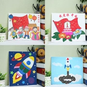 Năm mới quà tặng trẻ em nút vẽ tự làm gói vật liệu trường tiểu học mẫu giáo thủ công dán sáng tạo
