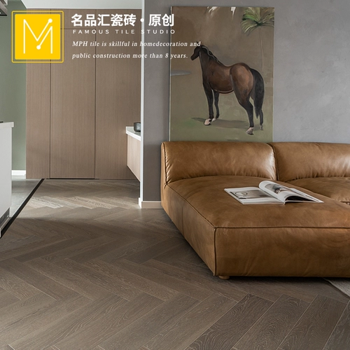 Среднекварная ветряная -фарфоровая деревянная плитка имитация сплошной деревянной плитки 150 × 900 гостиная спальня плитка напольная плитка