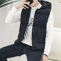Mùa thu và mùa đông quần áo sinh viên vài bông vest Hàn Quốc phiên bản của xu hướng của người đàn ông mỏng vest áo khoác dày đẹp trai võ nam áo khoác bóng chày