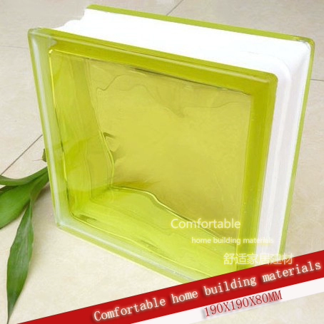 Лимонный желтый внутренний цвет цвета Хали Стеклянный кирпичный бар крыльца Баррансварн Производители стены прямой продажи популярность подлинная