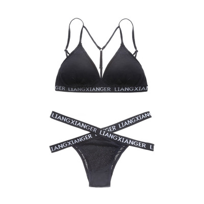 辉姑娘HUIHUI性感光面交叉带挂脖系带无钢圈比基尼-淘宝网