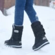Giày tuyết dày nam ống ủng cộng với nhung ấm áp đôi giày cotton không thấm nước Giày chống trượt nam đế phẳng mùa đông giày cotton đông bắc - Giày ống