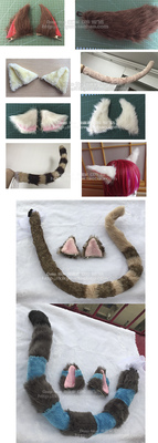 taobao agent Tomorrow Ark Princess connects cat ears, cat tail fox ears fox tail various cos plush ears tail to draw