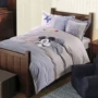 Trẻ em phim hoạt hình denim giường bông vải quilt 1.2m1.5m Mickey thêu giường vá một gia đình bốn - Bộ đồ giường trẻ em 	ga giường cũi cho bé	
