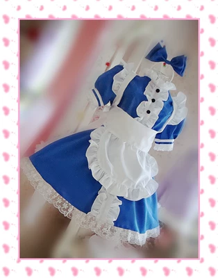 taobao agent Free shipping cos women's clothing Alice sleepwalking Wonderland Maid Princess Bows Girls' Clothing ~ Anime original women's clothing