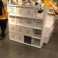 Ikea, книжный шкаф, многоцветная коробочка для хранения, Шанхай, 16 ячеек