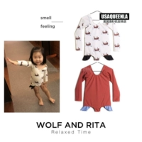 [Thượng Hải] Bồ Đào Nha Wolf & Rita19 mùa xuân và mùa hè Cô gái mới mùa xuân nóng bỏng bên bờ biển áo tắm một mảnh - Đồ bơi trẻ em áo trẻ em