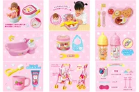 Tại chỗ Nhật Bản nhập khẩu Mellchan Milu phụ kiện búp bê bộ sưu tập bồn tắm nhà vệ sinh chai, vv. đồ chơi trang điểm cho bé
