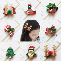 Рождественская детская заколка для волос, блестки для ногтей, украшение, колокольчик, милые шпильки для волос, аксессуар для волос, японские и корейские