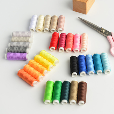 taobao agent Fabric 30 color sewing thread DIY handmade accessories fabric fabric hand stitching box loading machine stitching small axis handmade line