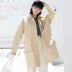 Nổi Áo tươi Nhật Bản mỏng mỏng bỏ túi áo gió sang trọng mùa xuân và mùa thu mẫu dài áo gió giản dị tự chế áo dạ nữ Trench Coat