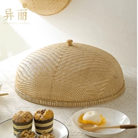 Ручная бамбуковая стола с бамбуком, покрывающим обложку дома Антифлис, еда, покрытие еды, остатки комаров остатки