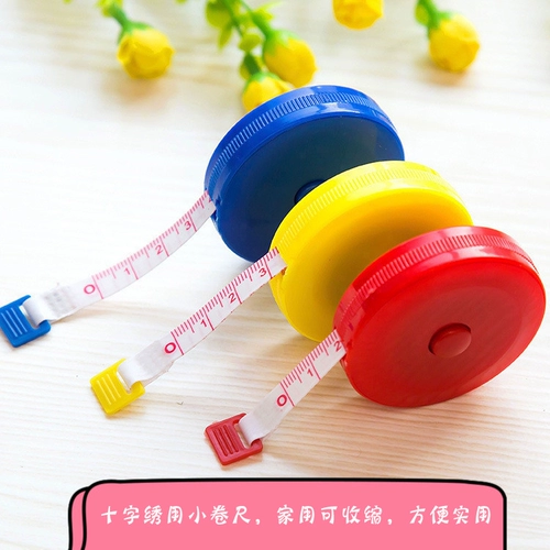 Симпатичный мини -линейный пакет измеряет ингредиенты и измеряйте ткань, окружность талии, мягкая линейка трех футов, маленький линейка кожи