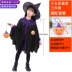 Halloween trẻ em trình diễn trang phục phù thủy áo choàng vai bé gái chơi dễ thương ma cà rồng hóa trang áo choàng 