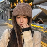 Цветная удерживающая тепло демисезонная вязаная шапка, шерстяной модный ремень, кепка, в корейском стиле, увеличенная толщина