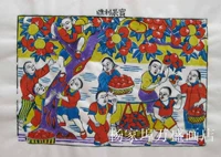 Weifang Yangjiabu Wooden Edition New Year Painting*Победная фрукты традиционные технологии Ручная нематериальное культурное наследие