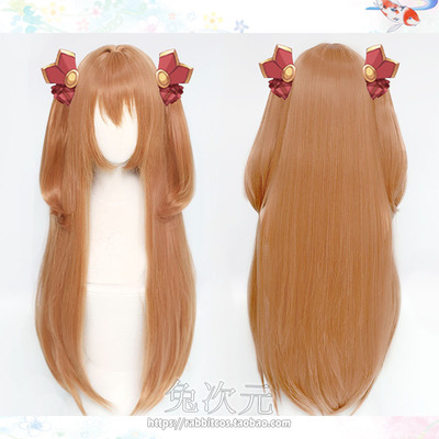 taobao agent Princess link Re: Dive hopes for cosplay wiggle head bulging big scalp small double ponytail long hair