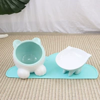 Педанная керамическая чаша для собачья вода для кошачья чаша для кошачья чаша для кошачья кошачья посуда наклона наклона гриф