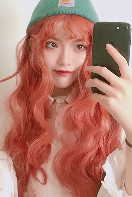 taobao agent Two -dimensional anime COS wig Women's fluffy long curly hair makeup performance fake Maololita street shooting full set