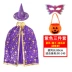 Halloween Áo Choàng Trẻ Em Mũi Bé Gái Trang Phục Hóa Trang Phù Thủy Nhà Ảo Thuật Bé Trai Trình Diễn Trang Phục 