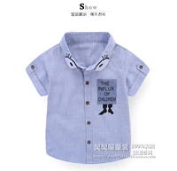 Рубашка для мальчиков, детская летняя одежда, короткий рукав, с вышивкой, детская одежда