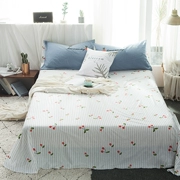 một mảnh đơn giản in vải bông gió Khăn bông đơn ký túc xá đúp - Khăn trải giường