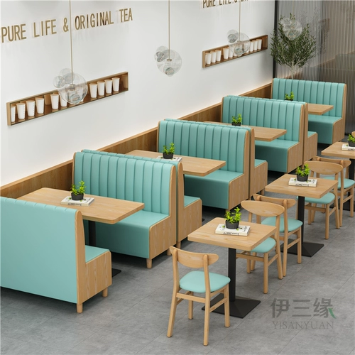 Западный ресторан Hamburg Store расположить настенные карты диван молоко -чай магазин Qingba Cafe Столы и настройка мебели для комбинирования кресла