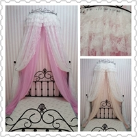 Princess Crown giường ren giường rèm gạc vòm lưới tòa án Hàn Quốc trang trí đám cưới rèm giường rèm ngủ giường tầng