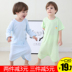 Trẻ em áo ngủ dài tay bé một mảnh đồ ngủ mùa xuân 1 cậu bé con bé nightdress cotton mùa hè phần mỏng 3 tuổi áo choàng tắm Áo liền quần