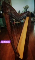 Nhạc cụ nhập khẩu của Anh harp 27 chuỗi Harp semi-tone cực khắc phong cách đàn hạc Ailen Celtic - Nhạc cụ phương Tây guitarbadon