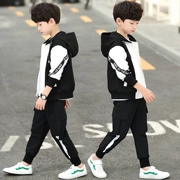Quần áo bé trai mùa xuân 2019 mới to boy boy xuân và áo len mùa thu hai mảnh phiên bản Hàn Quốc 15 tuổi - Phù hợp với trẻ em