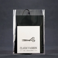 Женская настройка тега OPP в магазине одежды Black Carter Paper Paper Paper Listing Listing Listing Logo Logo Tag Design Design