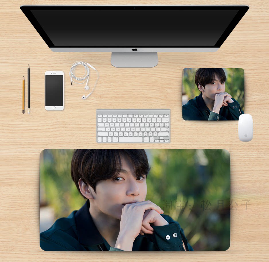 BTS Bulletproof Youth Tuan Tian Yiguo Shop Cushion Mouse Guts Super Large Desk Case Custom Customized Keyboard Jungkook