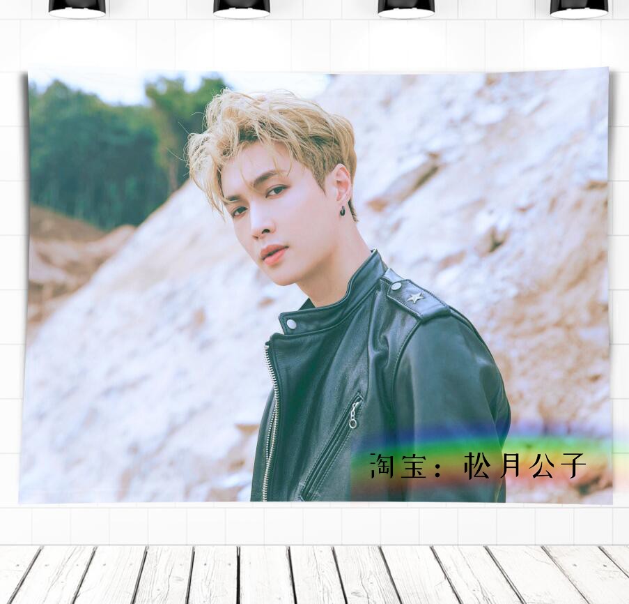 BlueEXO Park canlie Bian Boxian Wu Shixun Zhang Yixing Kris Hanging cloth Wall cloth Tapestry dormitory Background cloth decorate