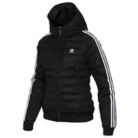 Áo khoác thể thao nữ Adidas clover 2018 mới áo khoác thể thao trùm đầu bằng vải gió ấm áp DH4587 WW áo phao lông vũ nam