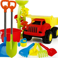 Детская пляжная машина, комплект, большая лопата, песок для игры с песком, набор инструментов, песочные часы