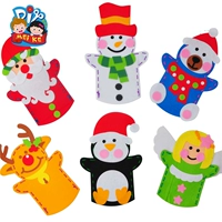 Giáng sinh không dệt tay con rối vải ngón tay búp bê sáng tạo tự làm Giáng sinh làm bằng tay gói vật liệu bộ đồ chơi