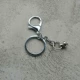 Серебряная цепь, брелок, 1 шт