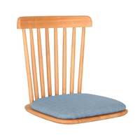 Столт с твердым деревом татами Японский стул и стул в комнате без стула для ног, обратно, наступил на рисовое складное сиденье для бурного окна с рисом